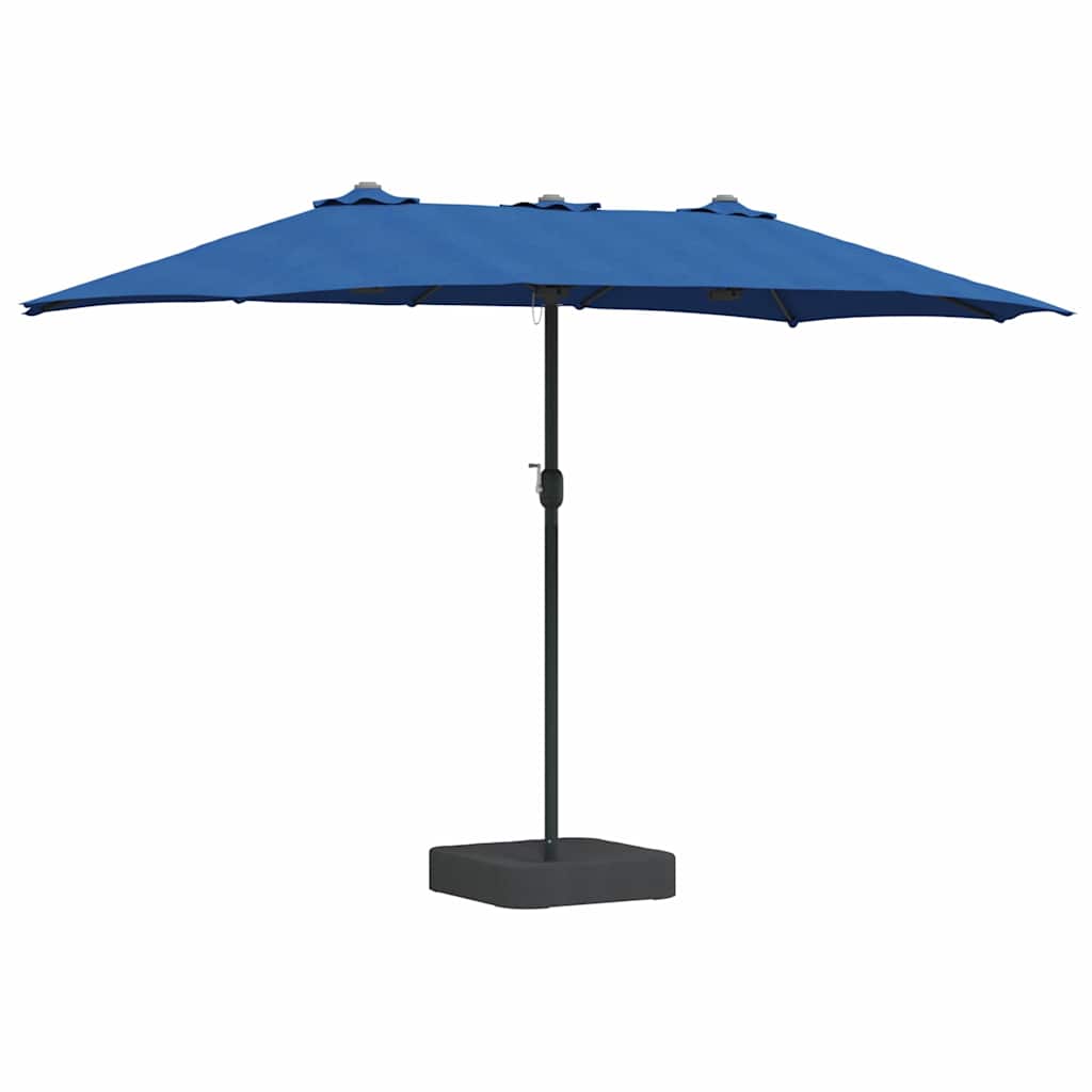 Tuinparasol Blauw 385 x 209 x 244 cm Stof