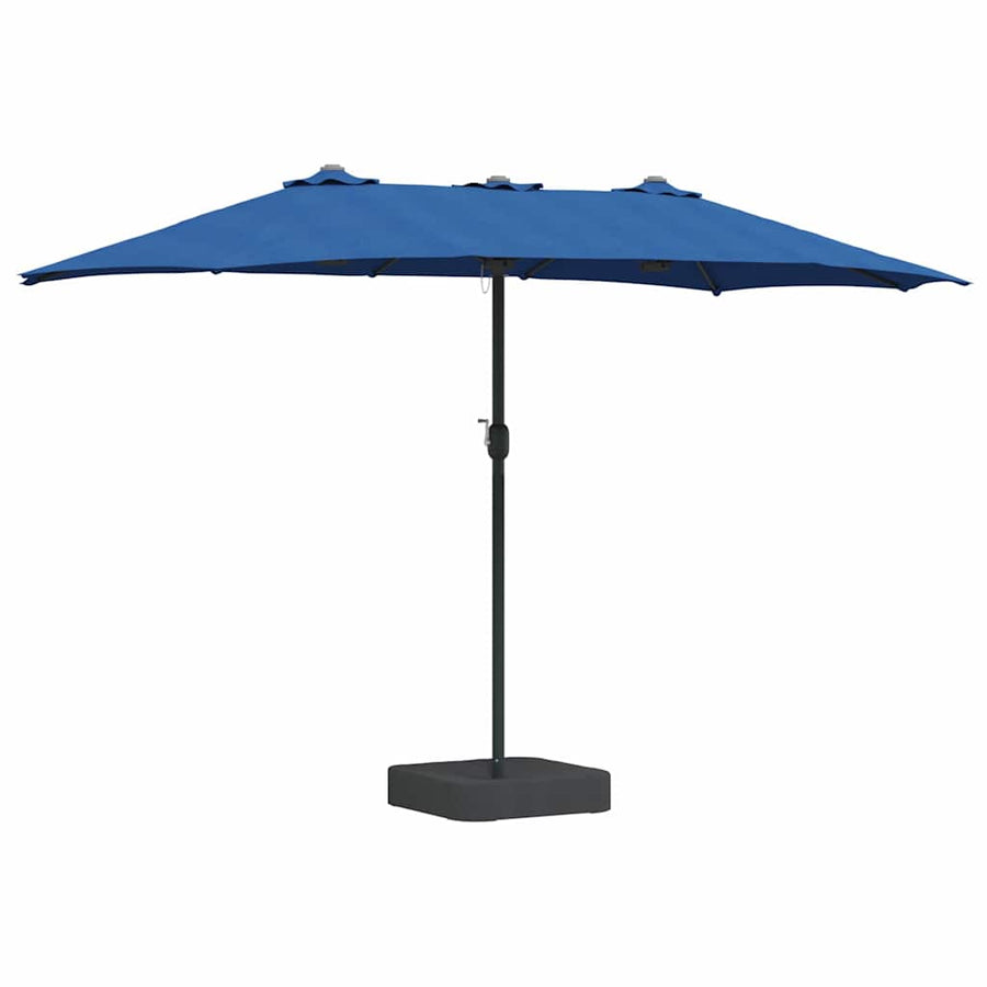 Tuinparasol Blauw 385 x 209 x 244 cm Stof