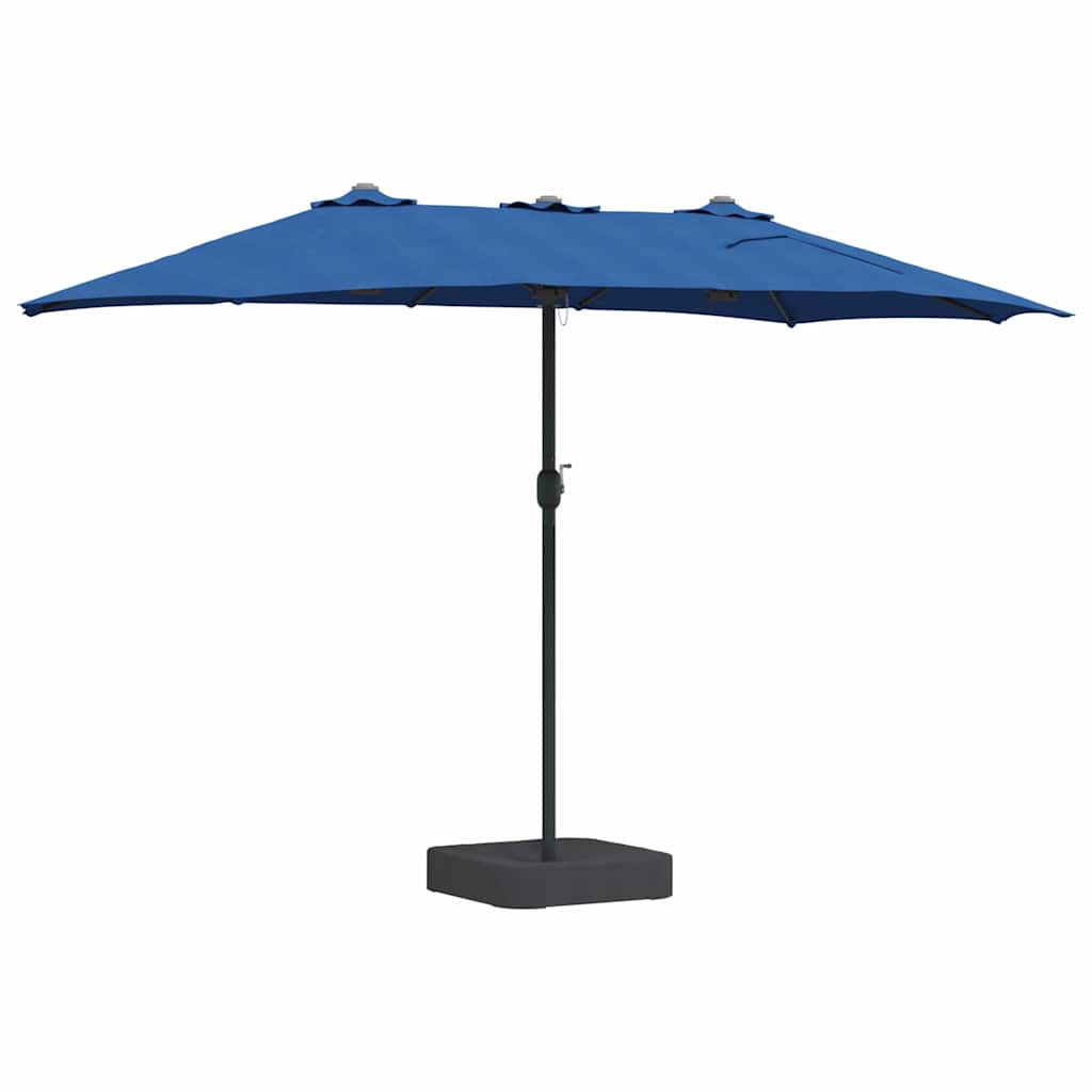 Tuinparasol Blauw 385 x 209 x 244 cm Stof