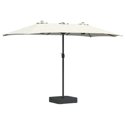 Tuinparasol Zand 385 x 209 x 244 cm Stof