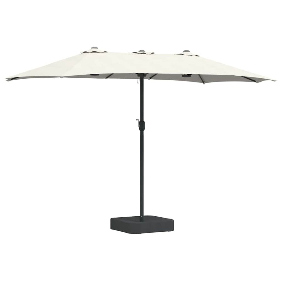 Tuinparasol Zand 385 x 209 x 244 cm Stof