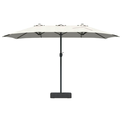 Tuinparasol Zand 385 x 209 x 244 cm Stof