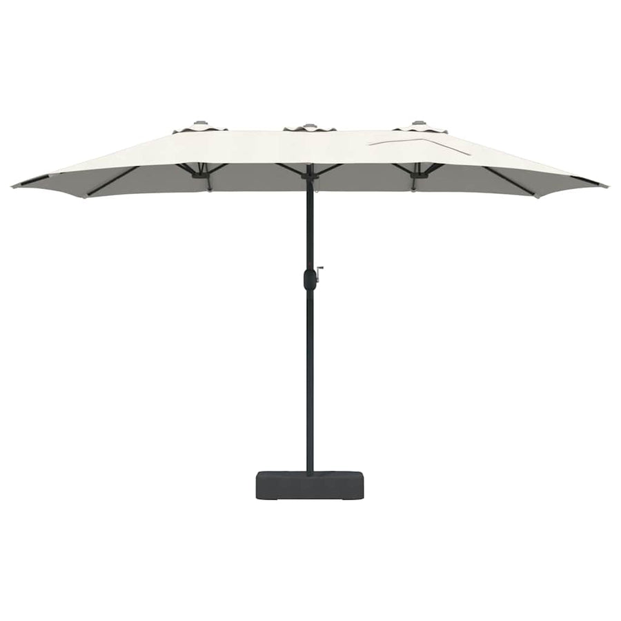 Tuinparasol Zand 385 x 209 x 244 cm Stof