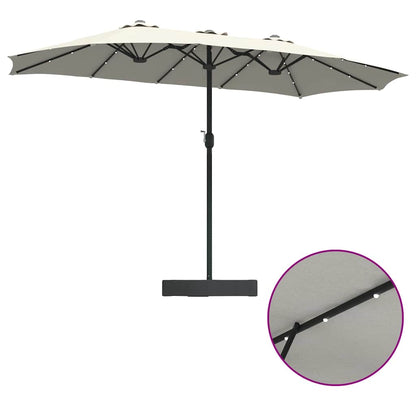 Tuinparasol Zand 385 x 209 x 244 cm Stof