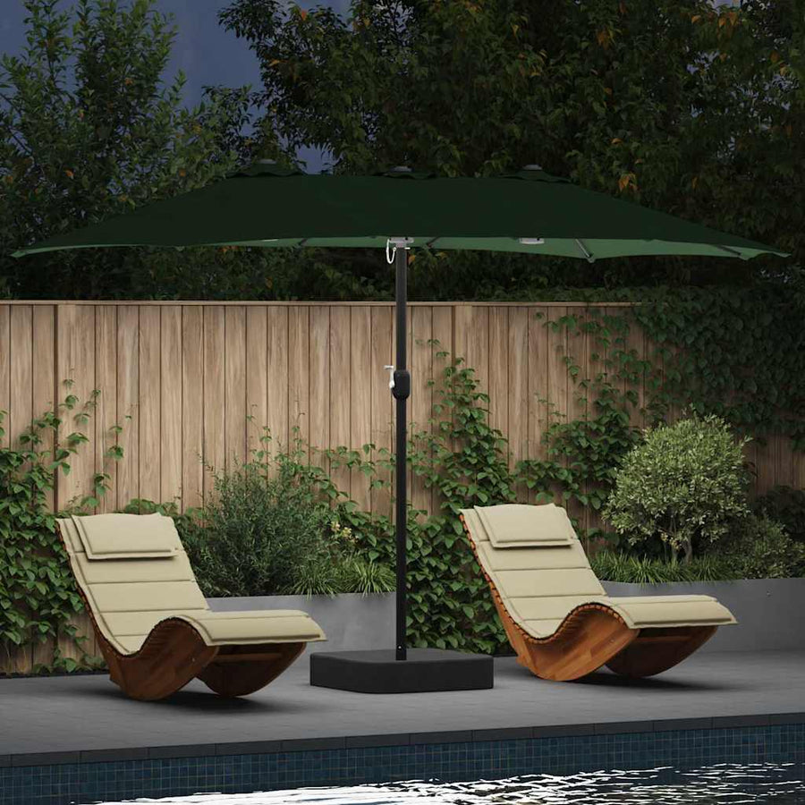 Tuinparasol Groen 385 x 209 x 244 cm Stof