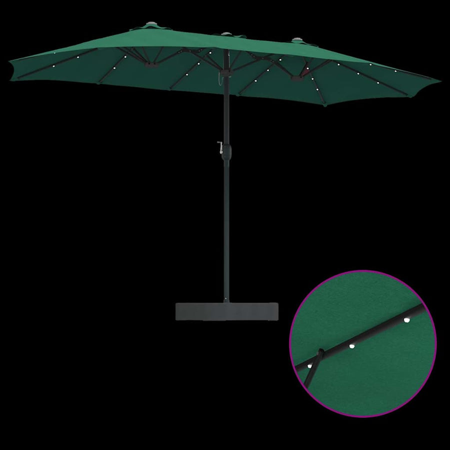 Tuinparasol Groen 385 x 209 x 244 cm Stof