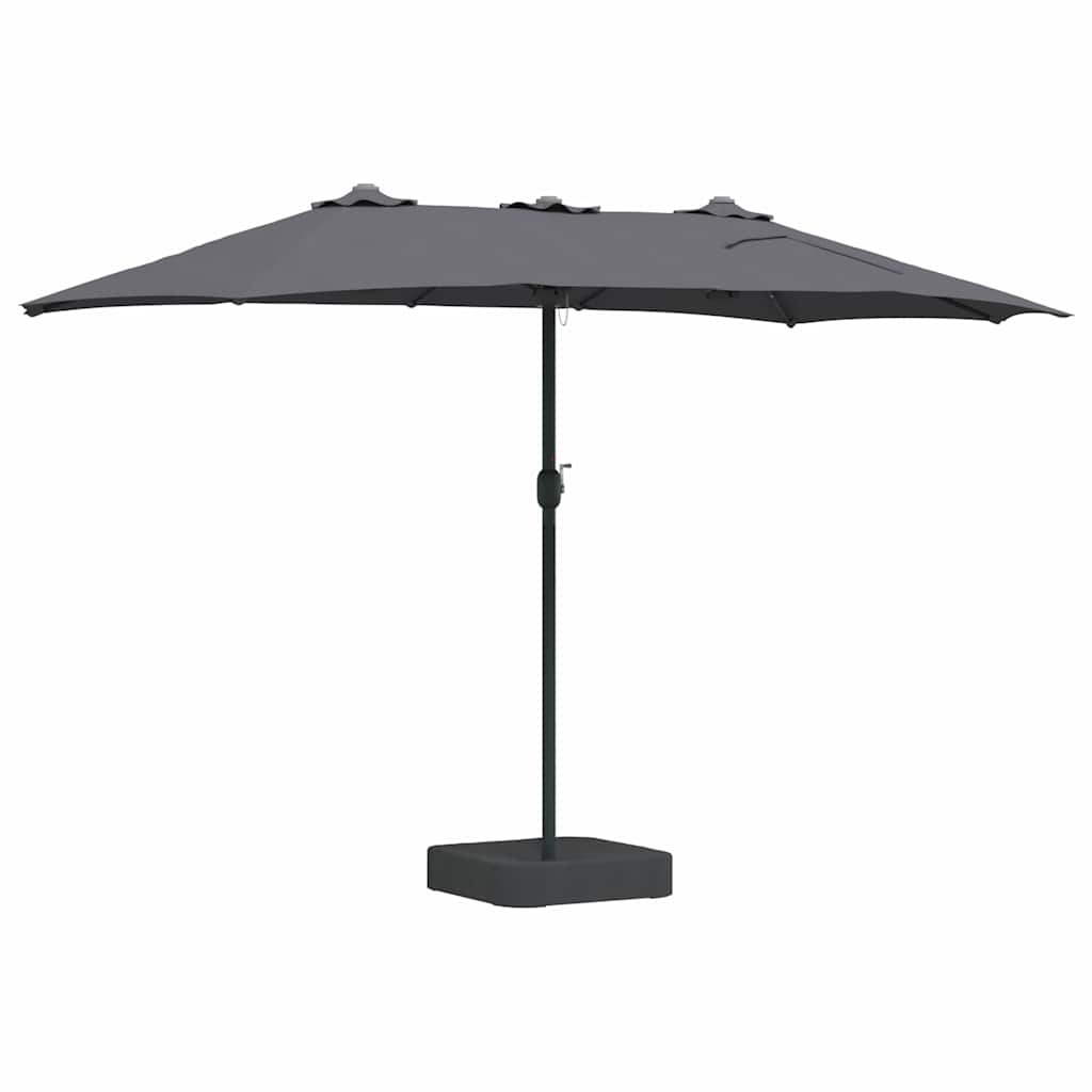 Tuinparasol Antraciet 385 x 209 x 244 cm Stof