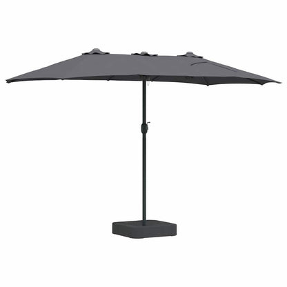 Tuinparasol Antraciet 385 x 209 x 244 cm Stof