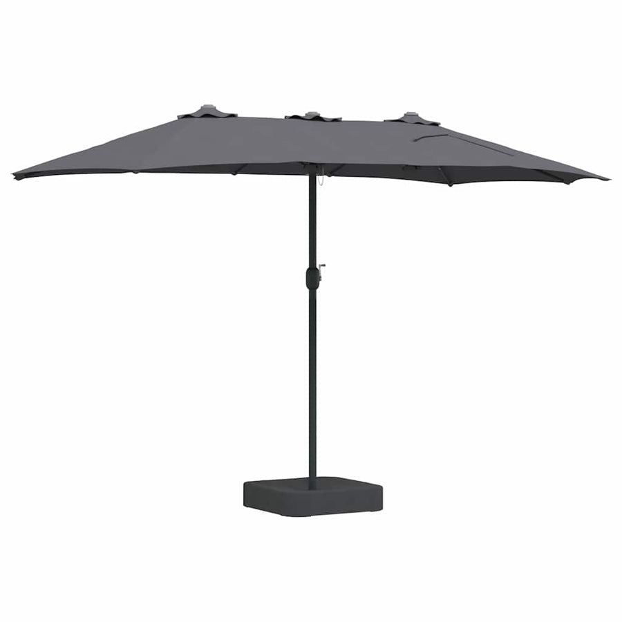 Tuinparasol Antraciet 385 x 209 x 244 cm Stof