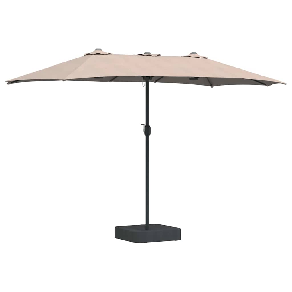 Tuinparasol Taupe 385 x 209 x 244 cm Stof