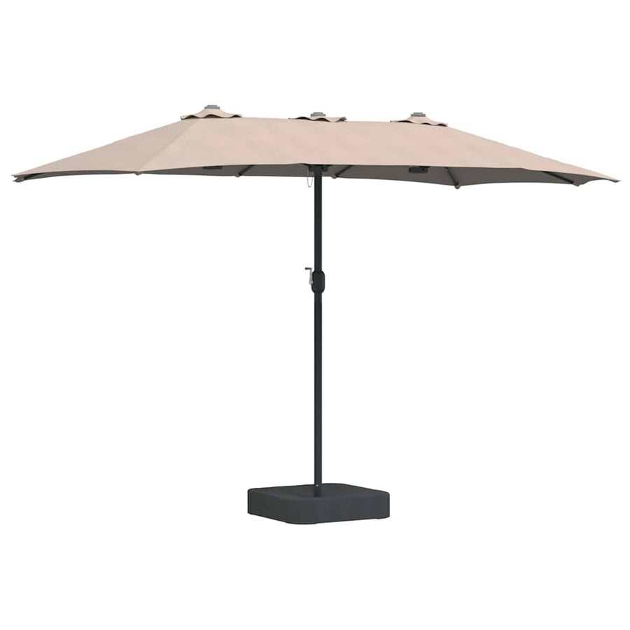 Tuinparasol Taupe 385 x 209 x 244 cm Stof