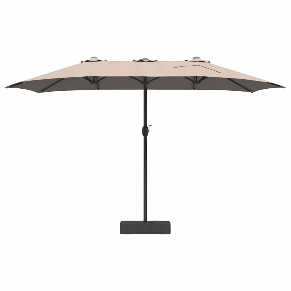 Tuinparasol Taupe 385 x 209 x 244 cm Stof