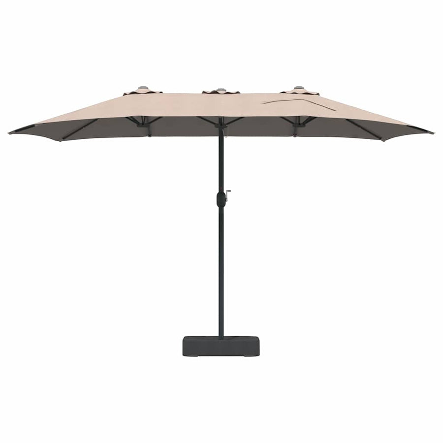 Tuinparasol Taupe 385 x 209 x 244 cm Stof