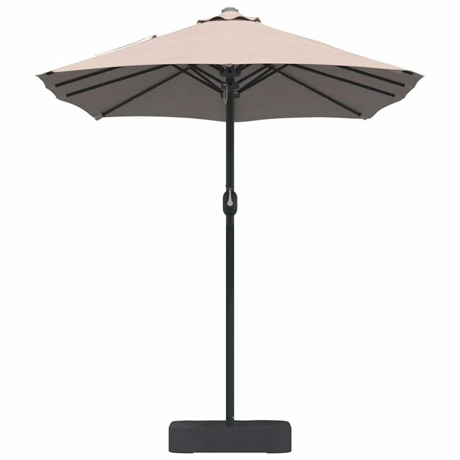 Tuinparasol Taupe 385 x 209 x 244 cm Stof