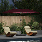 Tuinparasol 385x209x244 cm bordeauxrood