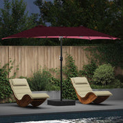 Tuinparasol 385x209x244 cm bordeauxrood