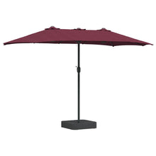 Tuinparasol Bordeauxrood 385 x 209 x 244 cm Stof