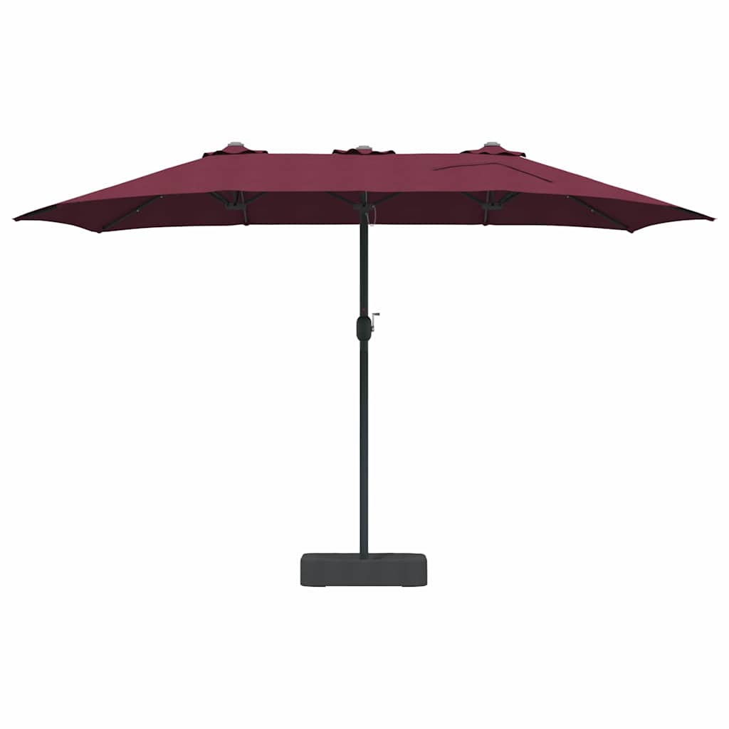 Tuinparasol Bordeauxrood 385 x 209 x 244 cm Stof