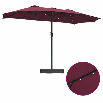 Tuinparasol Bordeauxrood 385 x 209 x 244 cm Stof