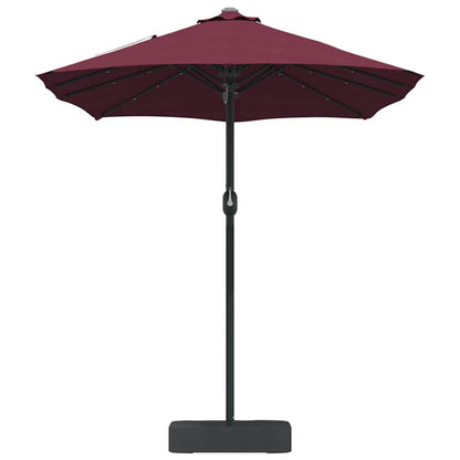 Tuinparasol Bordeauxrood 385 x 209 x 244 cm Stof