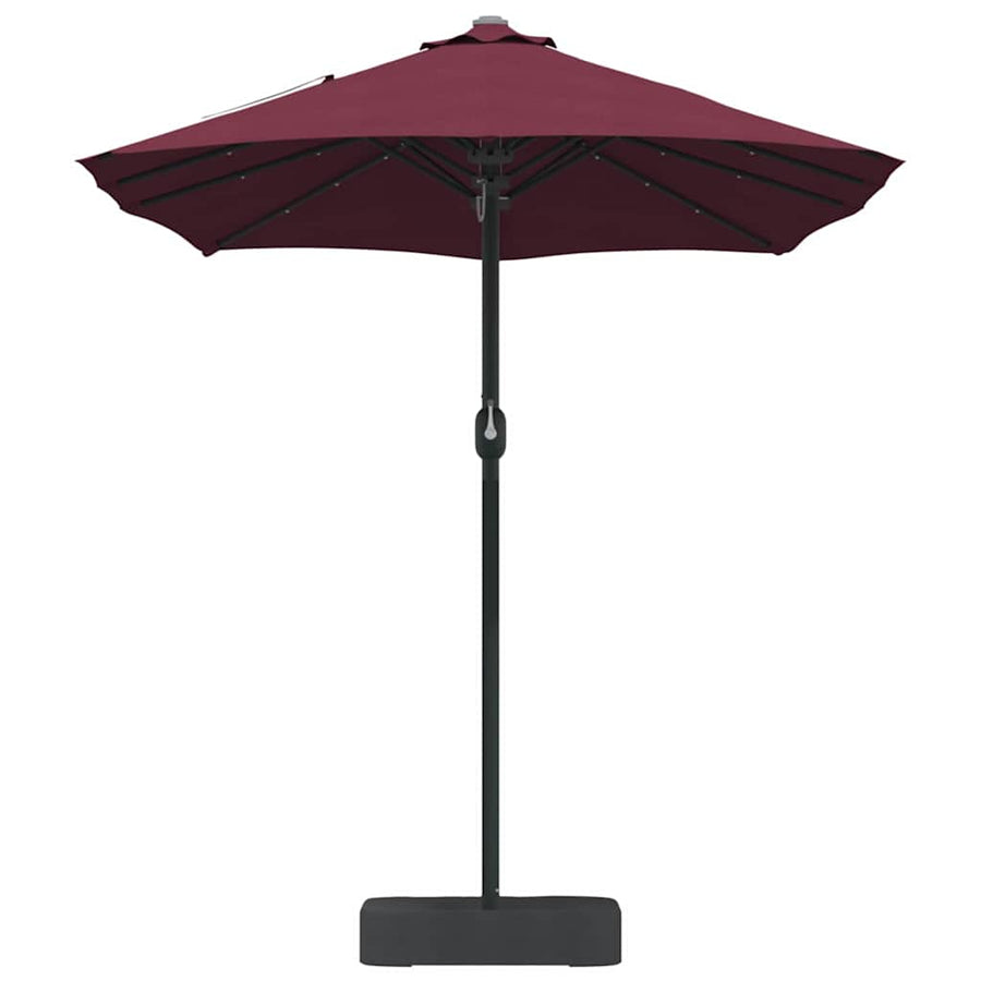 Tuinparasol Bordeauxrood 385 x 209 x 244 cm Stof