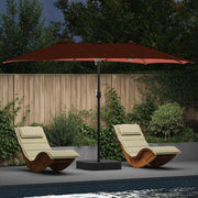 Tuinparasol 385x209x244 cm terracotta