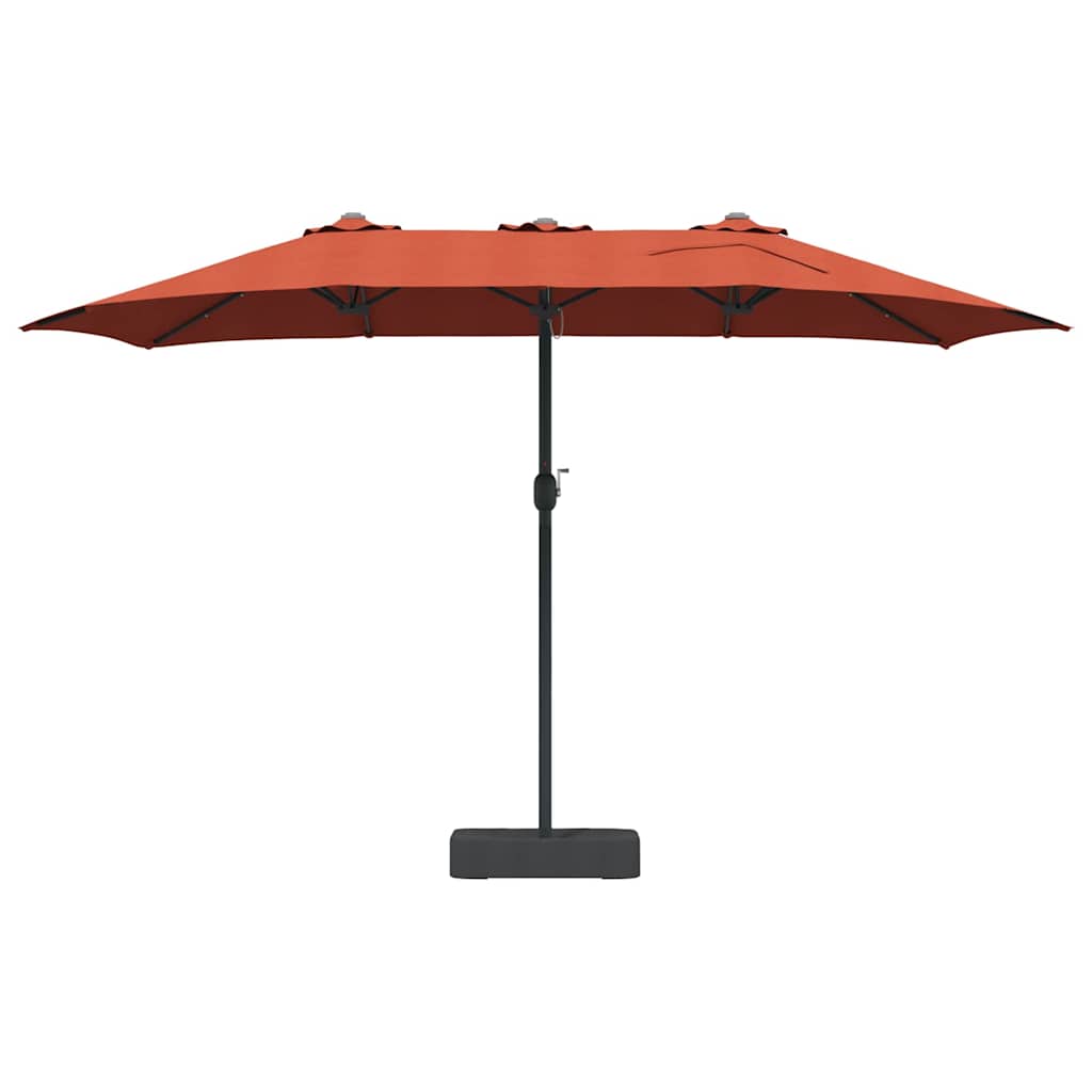Tuinparasol Terracotta 385 x 209 x 244 cm Stof