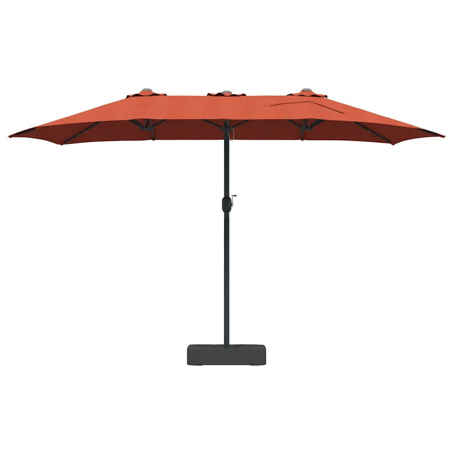 Tuinparasol Terracotta 385 x 209 x 244 cm Stof