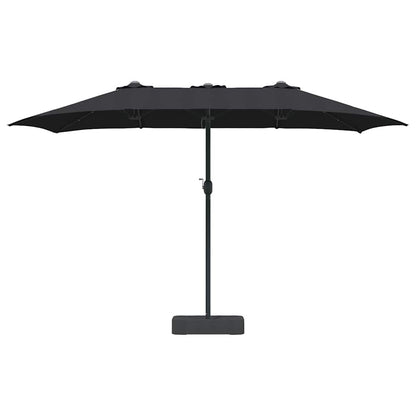 Tuinparasol Zwart 385 x 209 x 244 cm Stof