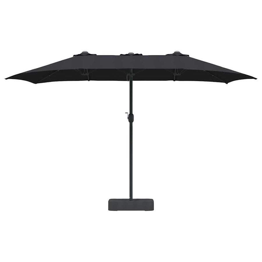 Tuinparasol Zwart 385 x 209 x 244 cm Stof