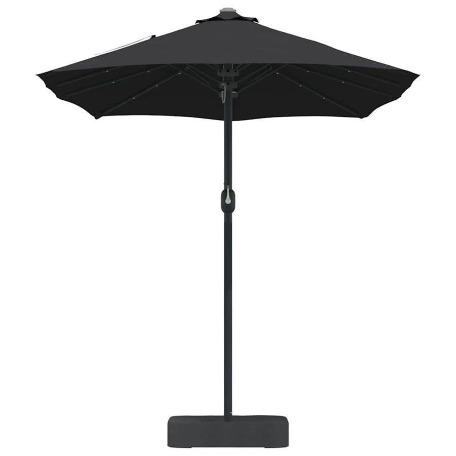 Tuinparasol Zwart 385 x 209 x 244 cm Stof