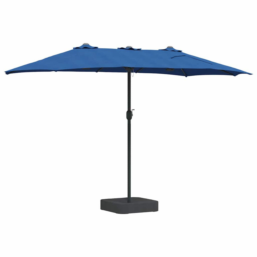 Tuinparasol Blauw 385 x 209 x 244 cm Stof