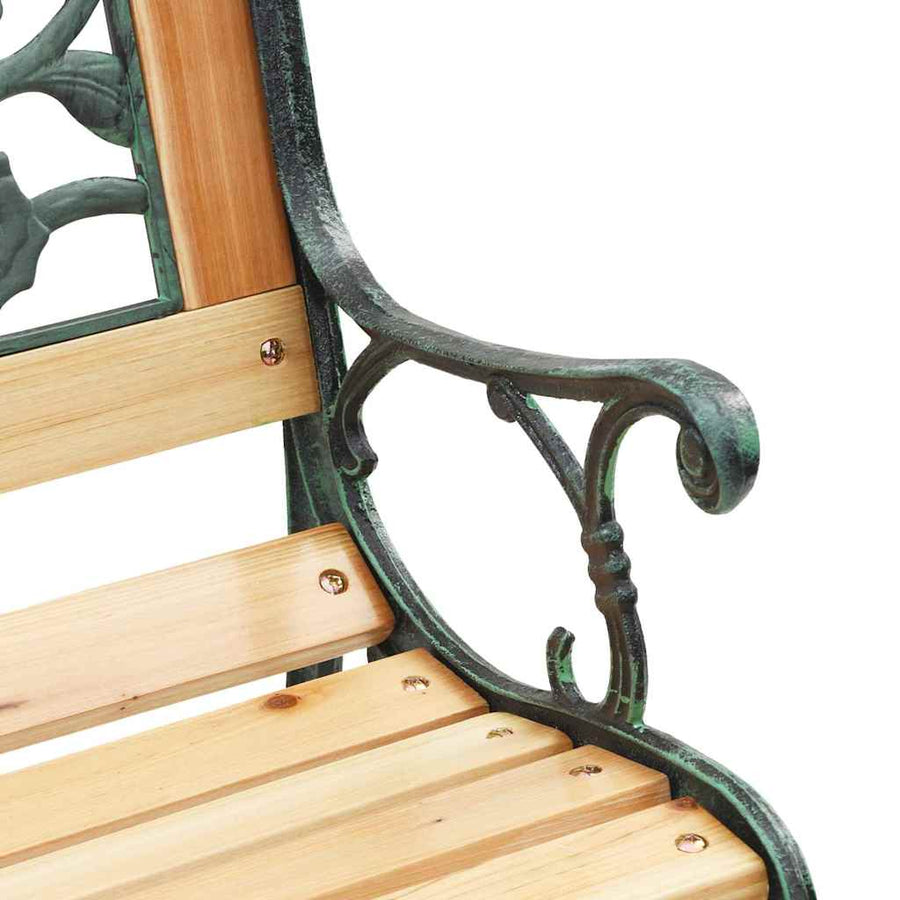 Tuinbank met kussen Bruin 116 x 54 x 73 cm Hout