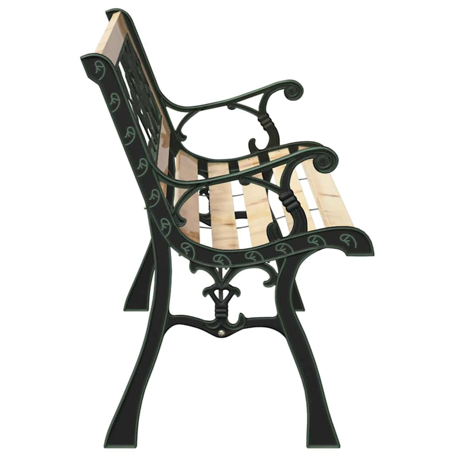 Tuinbank met kussen Bruin 116 x 54 x 73 cm Hout