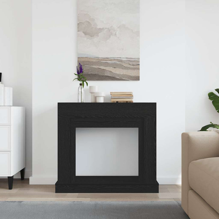 Haardombouw 100X30X87,5 Cm Spaanplaat Kleurig Zwart eiken