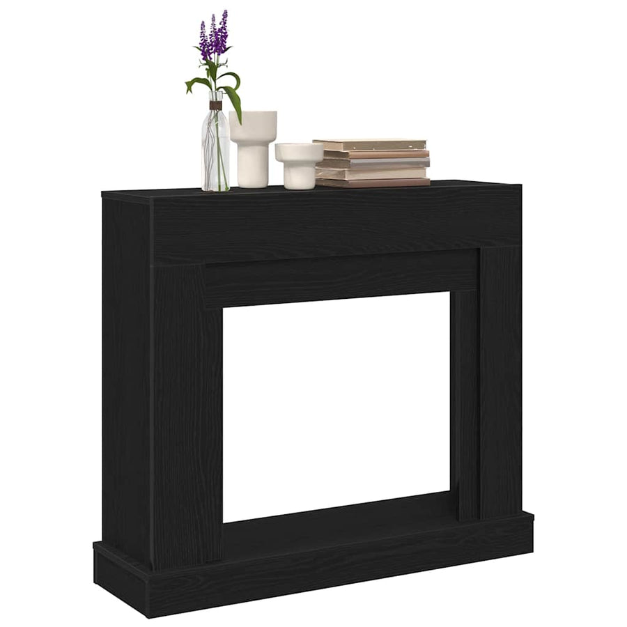 Haardombouw 100X30X87,5 Cm Spaanplaat Kleurig Zwart eiken
