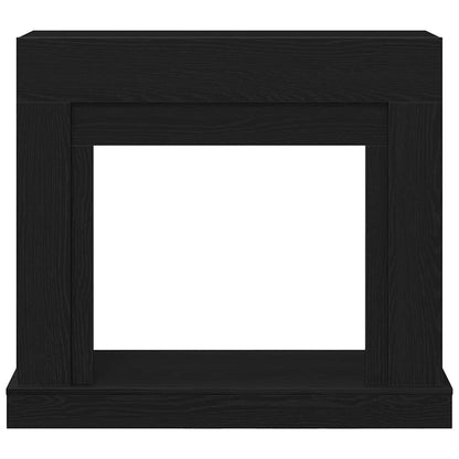 Haardombouw 100X30X87,5 Cm Spaanplaat Kleurig Zwart eiken