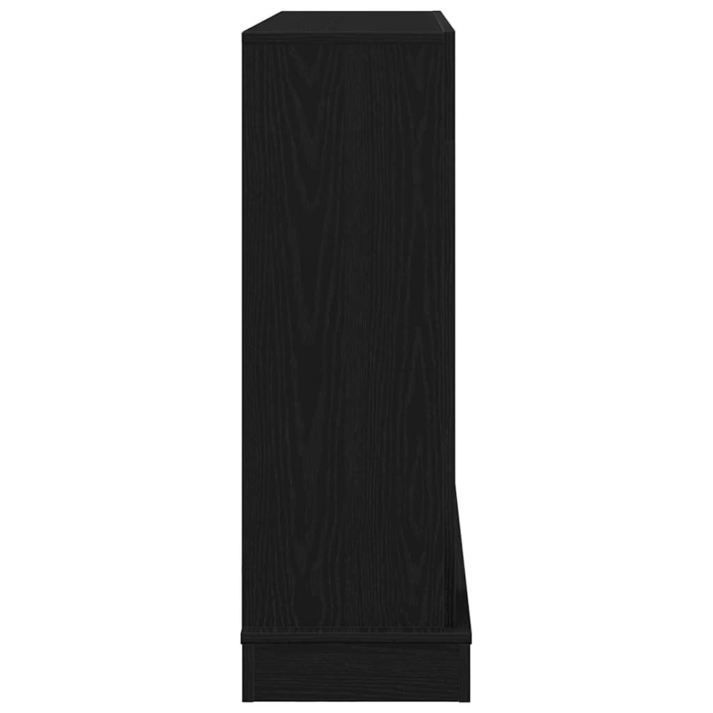 Haardombouw 100X30X87,5 Cm Spaanplaat Kleurig Zwart eiken