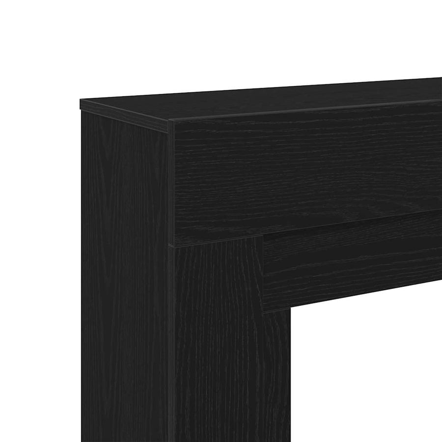 Haardombouw 100X30X87,5 Cm Spaanplaat Kleurig Zwart eiken