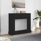 Fireplace surround 100x30x87.5 cm chipboard black oak effect
