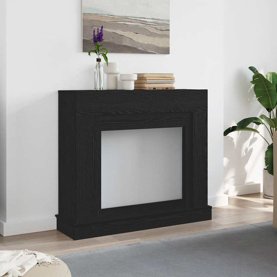 Haardombouw 100X30X87,5 Cm Spaanplaat Kleurig Zwart eiken