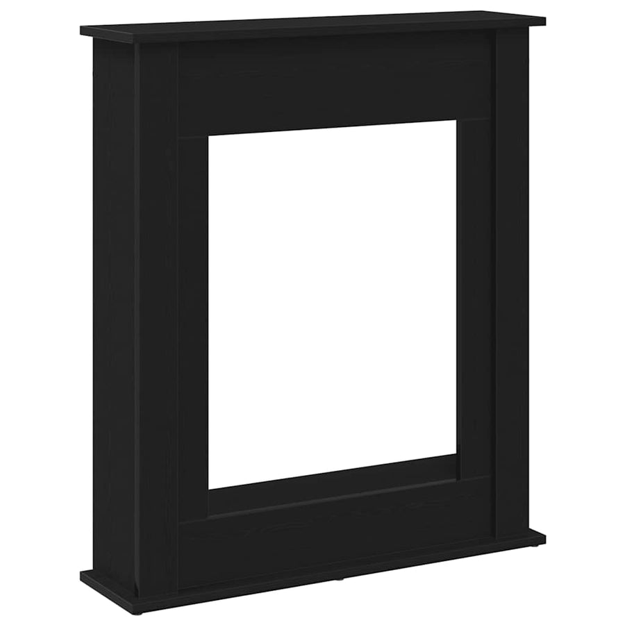 Haardombouw Zwarte Eiken 75x20x87,5 cm Engineered Wood