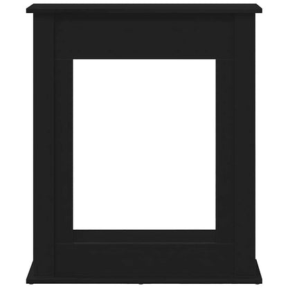 Haardombouw Zwarte Eiken 75x20x87,5 cm Engineered Wood