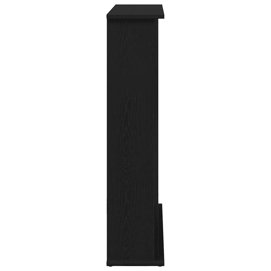 Haardombouw Zwarte Eiken 75x20x87,5 cm Engineered Wood