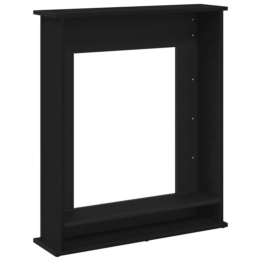 Haardombouw Zwarte Eiken 75x20x87,5 cm Engineered Wood