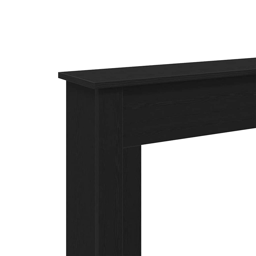Haardombouw Zwarte Eiken 75x20x87,5 cm Engineered Wood
