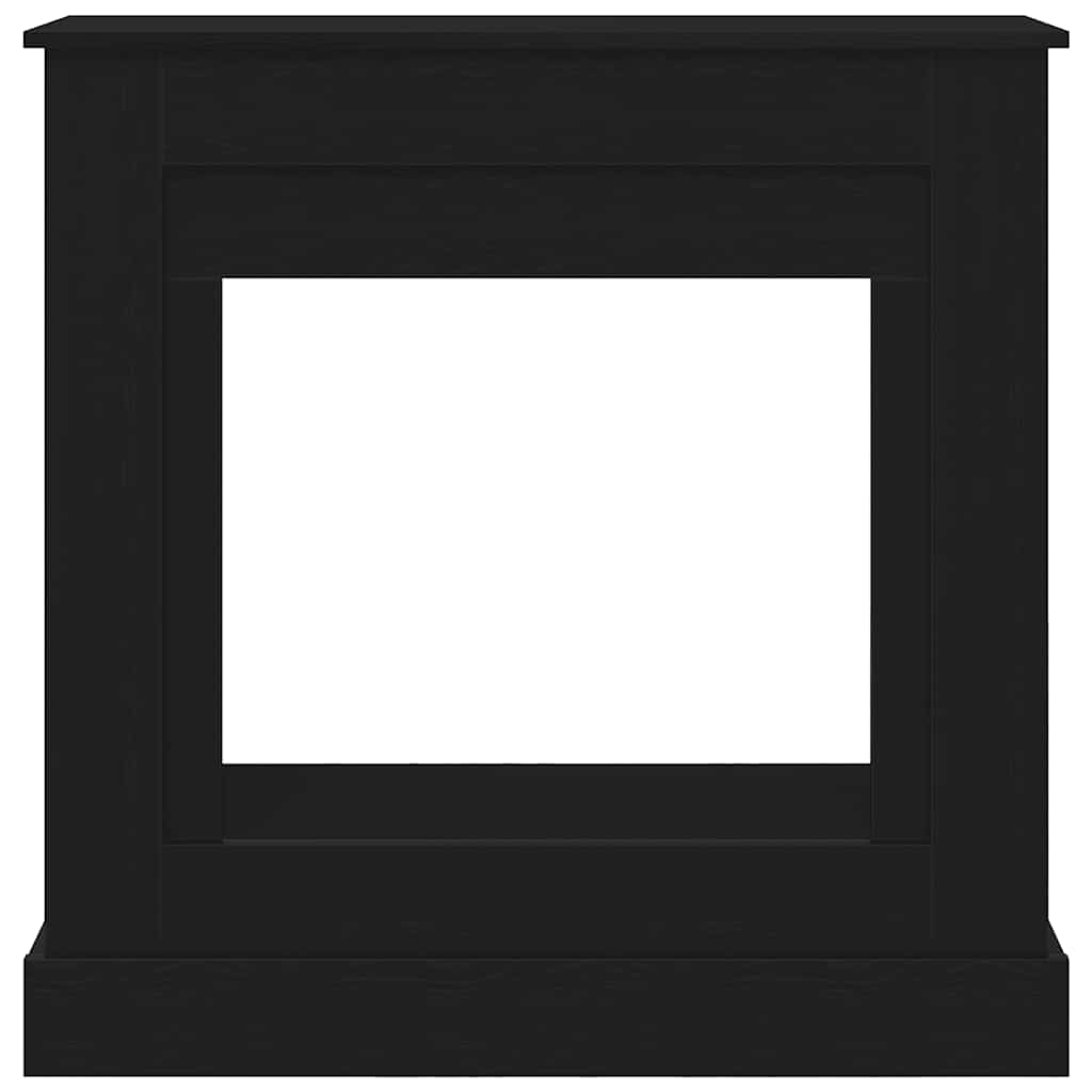 Haardombouw 90x30x90 cm spaanplaat zwart eikenkleurig