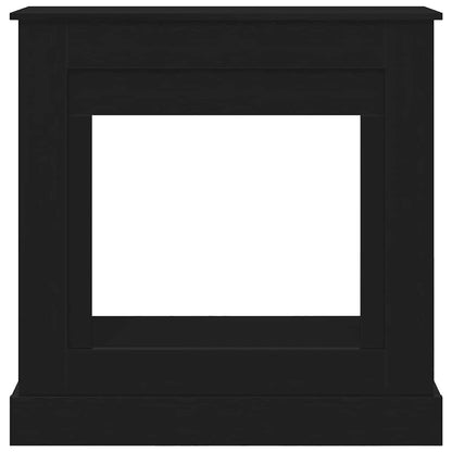 Haardombouw 90x30x90 cm spaanplaat zwart eikenkleurig