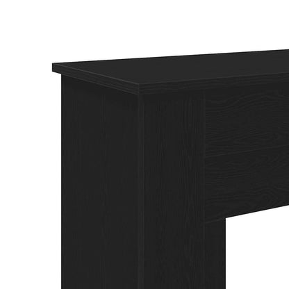 Haardombouw 90x30x90 cm spaanplaat zwart eikenkleurig