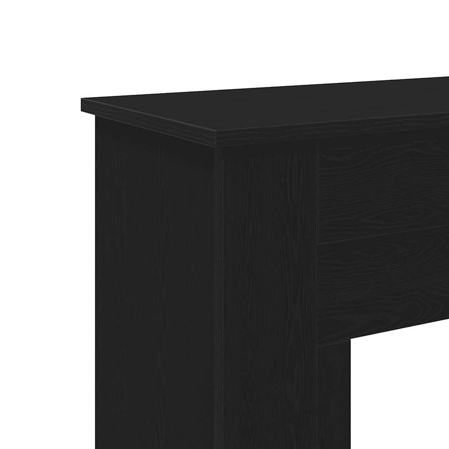 Haardombouw 90x30x90 cm spaanplaat zwart eikenkleurig